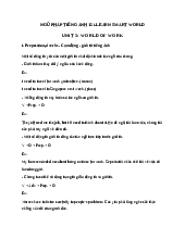 Ngữ pháp tiếng Anh 12 i-Learn Smart World unit 3