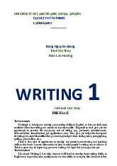 Developing English Writing Skills | Môn Tiếng Anh - Đại học Kỹ thuật Lê Quý Đôn