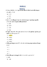 14 Đề Ôn Tập Virus và Ký Sinh Trùng môn Vi sinh | Trường Đại Học Y Dược Thái Bình
