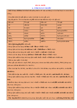 Chuyên đề KHTN 8 Kết nối tri thức bài 11 Muối