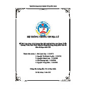 Đề tài lớn GIS: Phân tích đa tiêu chí cho trung tâm hội nghị tại Thái Nguyên