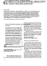 Tác Động Của Kinh Tế Phi Chính Thức Đến Tăng Trưởng Kinh Tế môn Kinh tế vi mô 1 | Học viện Tài chính