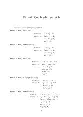 Bài toán Quy hoạch tuyến tính môn Tin học đại cương | Đại học Bách Khoa Hà Nội