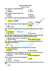 Trắc nghiệm Hóa sinh y | Đại học Y Dược Thành phố Hồ Chí Minh