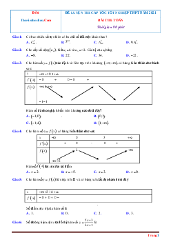 Bộ 5 Đề Ôn Thi Cấp Tốc TN THPT 2021 Môn Toán Có Lời Giải Chi Tiết Và Đáp Án-Bộ 2