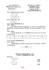 Đề Kiểm Tra Học Kỳ 1 Môn Toán 6 Cánh Diều THCS Trung Lập 2025-2026 Có Đáp Án