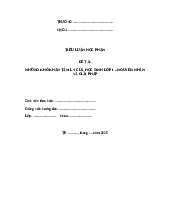Mẫu tiểu luận giữa kỳ Những khó khăn tâm lý của học sinh lớp 1 môn Tâm lý học giáo dục | Trường Đại học Sư phạm, Đại học Đà Nẵng