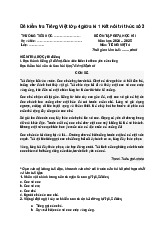 Đề kiểm tra Tiếng Việt lớp 4 giữa kì 1 Kết nối tri thức số 3