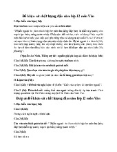 Đề khảo sát chất lượng đầu năm môn Văn lớp 12 năm 2025 (Đề 7)