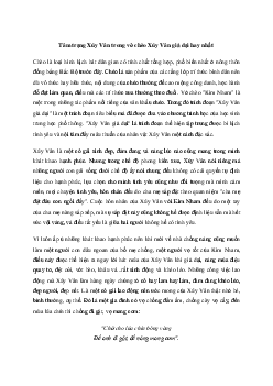 Văn mẫu lớp 10: Phân tích tâm trạng Xúy Vân trong vở chèo Xúy Vân giả dại | Cánh diều