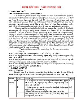 Bộ đề đọc hiểu nghị luận xã hội Ngữ văn 8 (có lời giải rất hay)