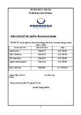 Xây dựng đề án phát triển Công ty Cổ phần Vicostone cho giai đoạn 2025 – 2030 | Bài báo cáo đề án chuyên ngành Quản trị kinh doanh | Trường Đại học Phenikaa