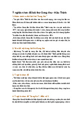 Ý nghĩa nhan đề bài thơ Sang thu - Hữu Thỉnh