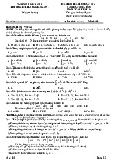Đề giữa kì 2 Toán 10 năm 2024 – 2025 trường THPT Lạng Giang 1 – Bắc Giang có đáp án