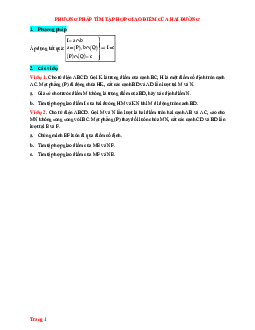 Phương pháp tìm tập hợp giao điểm của hai đường thẳng trong không gian