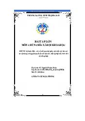 Mối liên hệ giữa vật chất và ý thức - Triết học Mác Lenin | Đại học Kinh Tế Quốc Dân