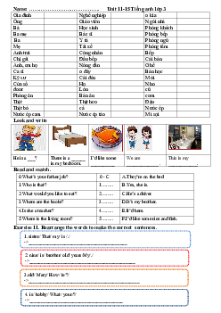 Đề cương ôn tập giữa học kì 2 môn Tiếng Anh lớp 3 năm 2023 - 2024 | Kết nối tri thức