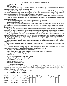 Đề thi học kì 2 môn Giáo dục công dân 6 năm 2022 - 2023 sách Kết nối tri thức với cuộc sống | Đề 12