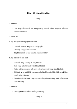 Tả một con suối mà em biết | Tập làm văn lớp 5