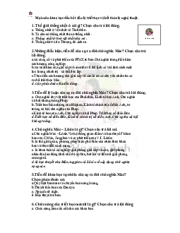 Đề cương trắc nghiệm ôn tập môn "Triết học" (có đáp án)