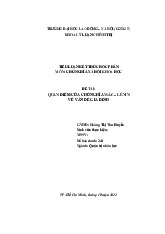 Tiểu luận môn Chủ nghĩa xã hội - Trường Đại học lao động -  xã hội.