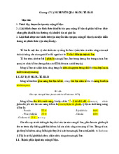 Chương 1: Vận Chuyển Qua Màng Tế Bào  môn Sinh học về tế bào | Trường Đại Học Tây Nguyên