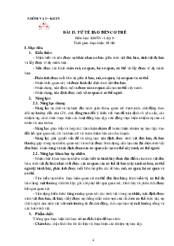 Chủ đề 7. Bài 13: Từ tế bào đến cơ thể | Bài giảng KHTN 6 | Cánh diều