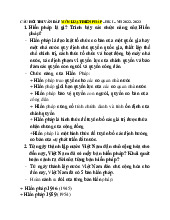 Đề cương môn Luật hiến pháp - Trường Đại học lao động -  xã hội.