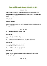 Soạn bài Đấu tranh cho một thế giới hòa bình sách Kết nối tri thức | Ngữ văn 9