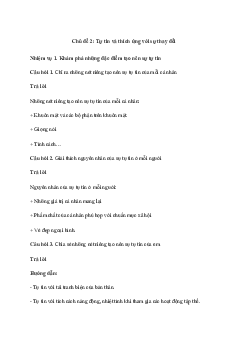 Giải Hoạt động trải nghiệm 11: Tự tin và thích ứng với sự thay đổi | Chân trời sáng tạo