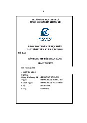 Báo cáo lập trình trên thiết bị di động |  Trường đại học Điện Lực