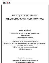Bài tập thực hành  phần mềm misa sme.net 2020 môn Hệ thống Thông tin trong Kế toán| Trường Đại học Công nghiệp Thành phố Hồ Chí Minh