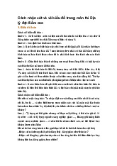 Cách nhận xét và vẽ biểu đồ trong môn thi Địa lý đạt điểm cao