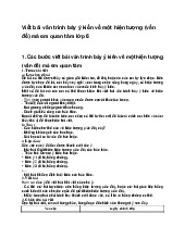Viết bài văn trình bày ý kiến về một hiện tượng (vấn đề) mà em quan tâm lớp 6