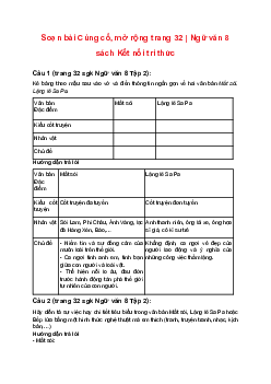 Soạn bài Củng cố, mở rộng trang 32 | Ngữ văn 8 sách Kết nối tri thức