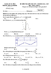 Đề giữa học kỳ 1 Toán 12 năm 2024 – 2025 trường THPT Cẩm Bình – Hà Tĩnh