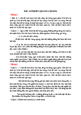 Đáp án thi học phần 3 (Quân sự chung) môn Quốc phòng an ninh | Học viện Báo chí và Tuyên truyền