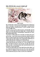 Năm 2023 là năm con gì và mệnh gì?