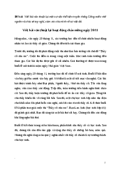 Văn mẫu Viết bài văn thuật lại một sự việc thể hiện truyền thống Uống nước nhớ nguồn | kết nói tri thức