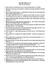 Chủ đề tiểu luận môn Lịch sử Đảng Cộng Sản Việt Nam | Trường đại học Kinh Doanh và Công Nghệ Hà Nội