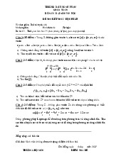 Đề cương môn đại số tuyến tính- Trường Đại học bách khoa - Đại học đà nẵng.