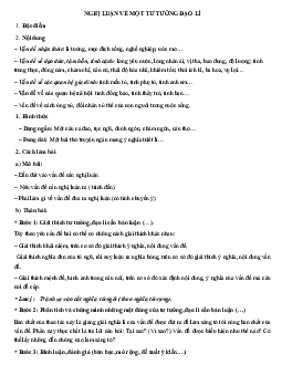 Ôn tập vào lớp 10 môn Ngữ văn: Các dạng bài văn nghị luận