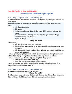 Soạn Văn 6 siêu ngắn - Chân trời sáng tạo bài Non-bu và Heng-bu