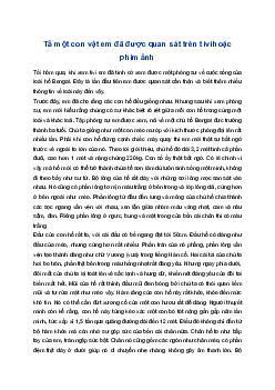 Tả một con vật em đã được quan sát trên ti vi hoặc phim ảnh | Tập làm văn 4