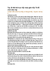 Top 20 Mở bài trực tiếp hoặc gián tiếp Tả đồ chơi siêu hay