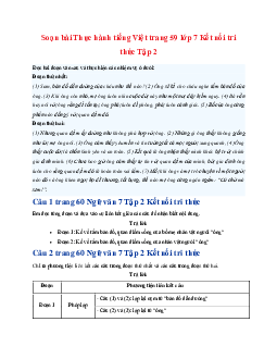 Soạn bài Thực hành tiếng Việt trang 59 | Ngữ văn 7 Tập 2 Kết nối tri thức