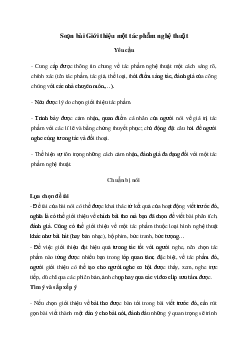 Soạn bài Giới thiệu một tác phẩm nghệ thuật Kết nối tri thức