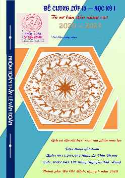 Đề cương học kì 1 Đại số 10 – Lê Văn Đoàn