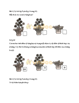 Giải vở bài tập Toán lớp 1 trang 18, 19 sách Cánh Diều