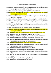 Đề cương văn hoá Biển - Cơ sở văn hóa Việt Nam | Trường Đại học Văn hóa Hà Nội